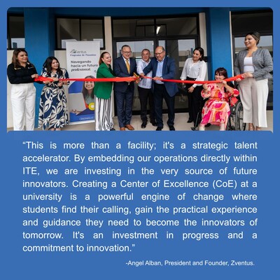 From left to right: Lourdes Campero (Head of Technology Management and Outreach at ITE); Alma Valenzuela (Marketing Director at Zventus); Hortencia Medellín (Baja California Ministry of Economy and Innovation); Angel Alban (President of Zventus); Dr Valentín Arquímedes Sánchez Beltrán (ITE Director); Mario Peregrina (COPREEN President); Diana Anani García Cannon (Planning and Relations Deputy Director); Raquel Manríquez (Ensenada Councilwoman); Marisol Muñoz (Human Resources Manager at Zventus).