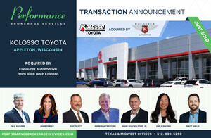 Performance Brokerage Services Advises on the Sale of Kolosso Toyota in Appleton, Wisconsin to Kocourek Automotive