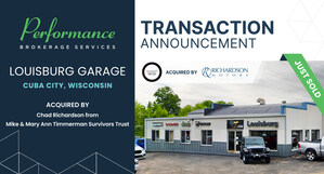 Performance Brokerage Services Advises on the Sale of Louisburg Garage in Cuba City, Wisconsin