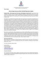 Africa Energy Announces Block 11B/12B Operations Update