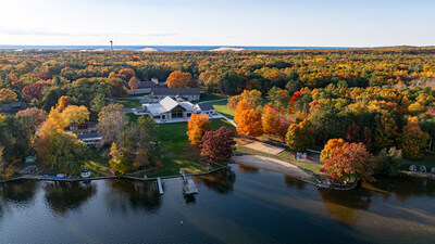 Grace Adventures' Campus on Upper Silver Lake, with the Silver Lake Sand Dunes in the background