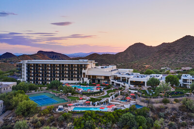A breathtaking aerial view of the ADERO Scottsdale Resort, Autograph Collection. Credit: ADERO Scottsdale Resort, Autograph Collection.