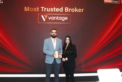 Vantage Wins ‘Most Trusted Broker’ Award at Smart Vision Summit Bahrain 2025 (PRNewsfoto/VANTAGE FX)