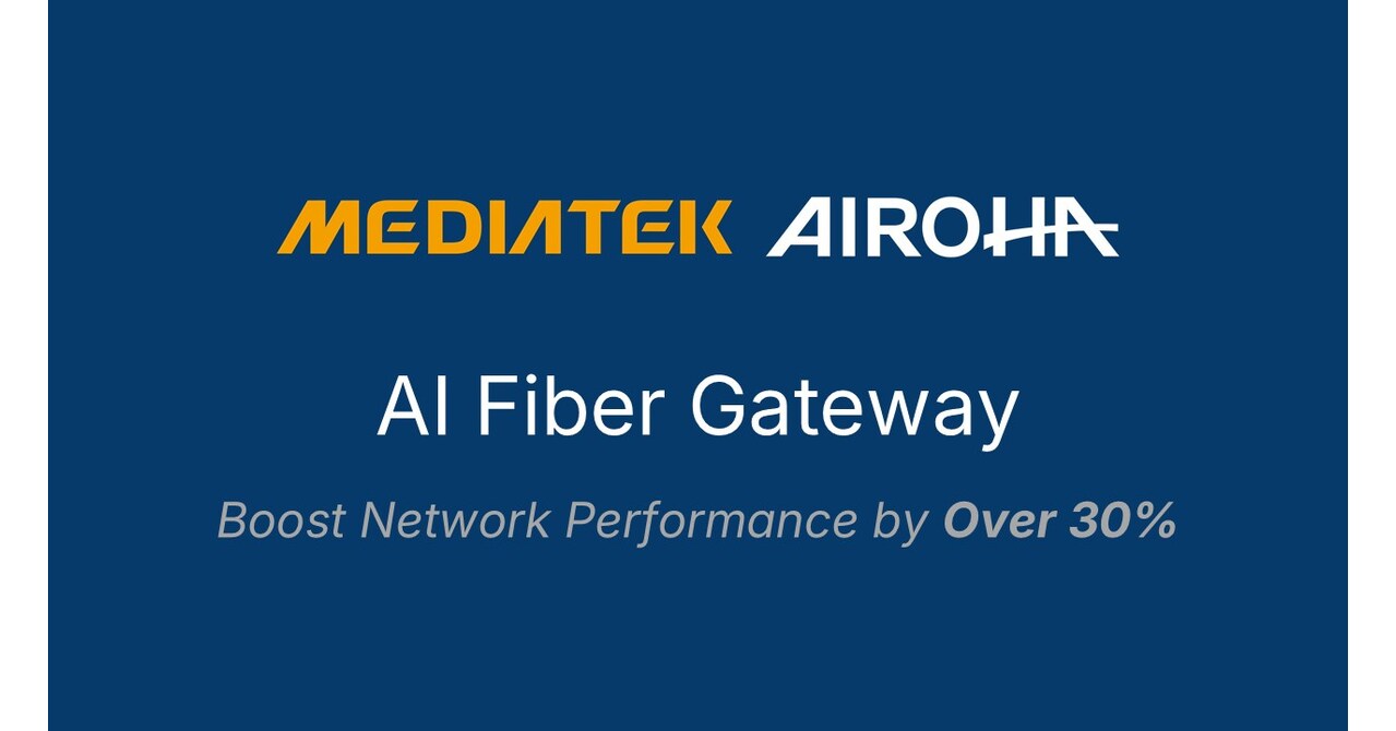 MediaTek und Airoha stellen die weltweit erste KI-gestützte Glasfaser-Gateway-Plattform vor