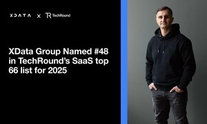 XData Group Named Among the Top 66 SaaS Innovators in TechRound's 2025 List
