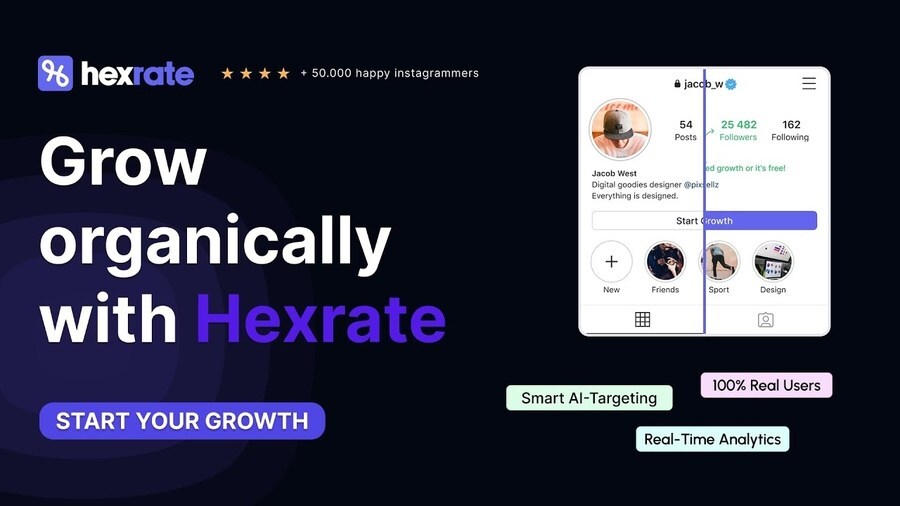 Best Instagram Growth Tool in 2025-2026: Hexrate