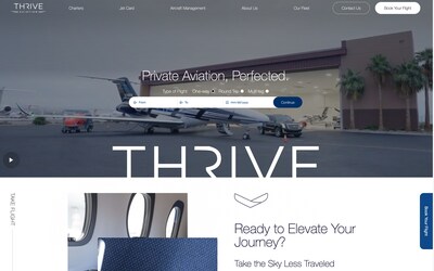 Thrive Aviation Homepage Redesign