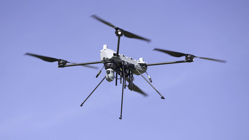 The C100 MMP suite includes payloads for communications relay, vision-based navigation and spectrum awareness (Credit: PDW)