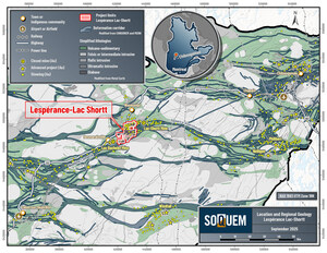 SOQUEM announces new gold results for the Lespérance-Lac Shortt project