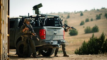 Dronebuster® Vehicle Kits by DZYNE shown with Autonomous Configuration mounted.