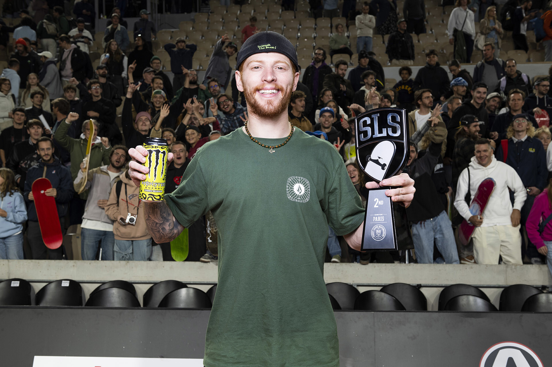 Monster Energy's Giovanni Vianna Takes Second Place in Men's Street Skateboarding at 2025 SLS Paris