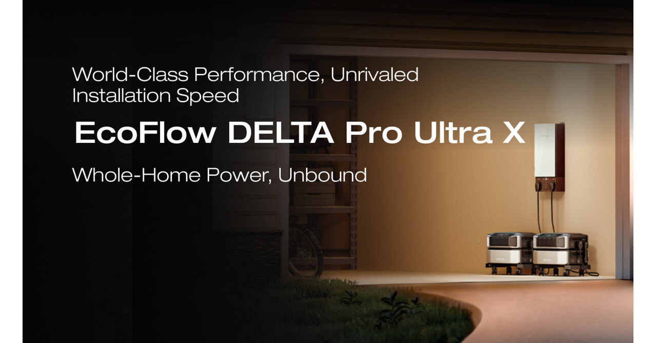 EcoFlow Launches DELTA Pro Ultra X, the Whole-Home Battery System Installed in Just 7 Days
