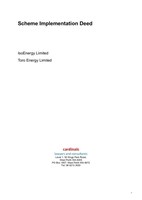 Scheme Implementation Deed - IsoEnergy Limited, Toro Energy Limited (CNW Group/IsoEnergy Ltd.)