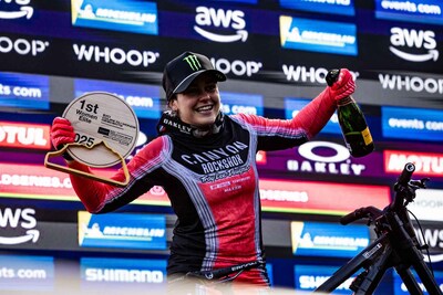Monster Energy’s Marine Cabirou Claims First Place at
2025 UCI Downhill Mountain Bike World Cup in Mont-Sainte-Anne