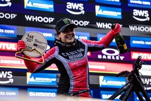 Monster Energy's Marine Cabirou Claims First Place at 2025 UCI Downhill Mountain Bike World Cup in Mont-Sainte-Anne