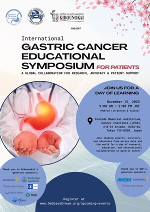 Debbie's Dream Foundation and Partners to Host International Gastric Cancer Educational Symposium in Tokyo