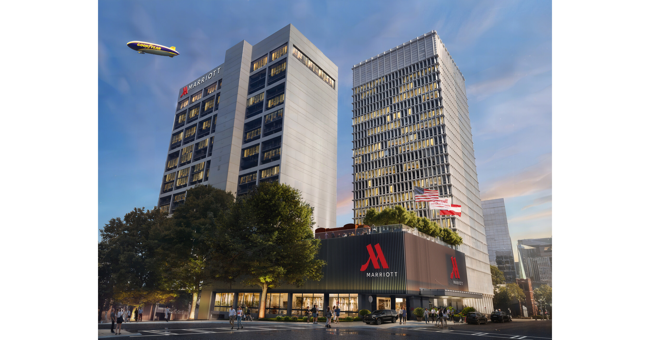 Monomoy Property Ventures and Axonic Capital Acquire 590 West Peachtree Street in Atlanta; Plans Conversion to Flagship Marriott Brand