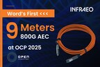 Infraeo Unveils Industry’s First 9-meter 800G OSFP AEC