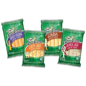 FRIGO® CHEESE HEADS® BRAND SNACK STICKS ARE BACK, BIGGER AND TASTIER THAN EVER WITH TWO NEW FLAVORS