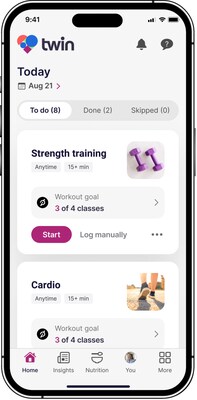 Peloton classes in Twin Health