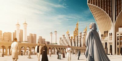 King Salman Gate next to AlMasjid AlHaram in Makkah (for illustration purpose only)