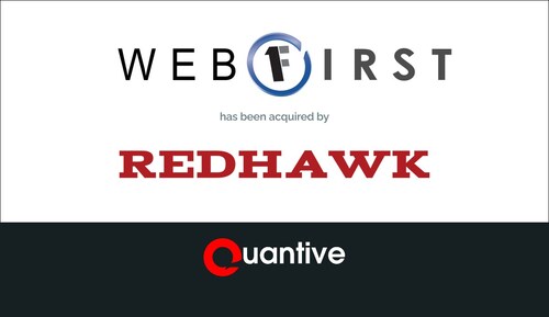 Quantive announces recent acquisition of WebFirst Inc to Redhawk Federal Solutions