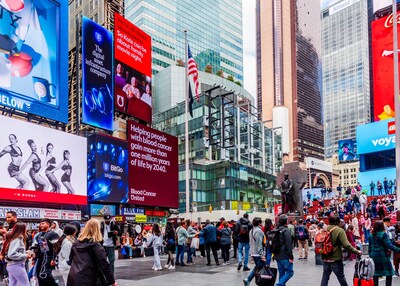 Launched during Blood Cancer Awareness Month in September, the billboard campaign highlights Blood Cancer United’s mission to support everyone impacted by blood cancer.
