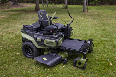 The Green Machine Hybrid Zero Turn Mower combines the efficiency of battery power with the proven strength of gas to deliver extended run times, uncompromising performance and portable backup power.