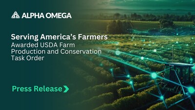 Alpha Omega is proud to support America's farmers. Fourth contract award expands commitment to USDA,
providing the U.S. Agricultural community with digital modernization, resources, and access to critical services and information.