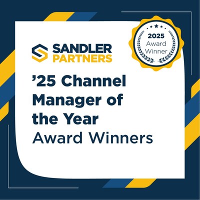 Sandler Partners announces 2025 Channel Manager of the Year Award Winners