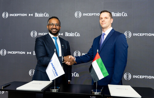 Ashish Koshy (left), CEO of Inception, pictured with Clemens Mewald (right), CEO of Brain Co. on October 14, 2025. Ashish Koshy (left), CEO of Inception, pictured with Clemens Mewald (right), CEO of Brain Co. on October 14, 2025.