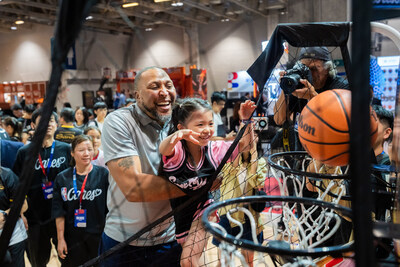 The community basketball carnival delivers interactive sports-themed games and exciting performances Saturday in the NBA House at The Venetian Macao.