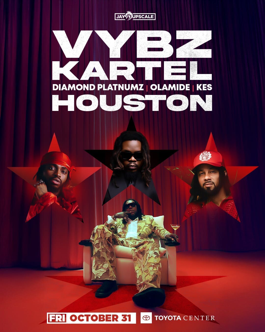 History in Houston: Vybz Kartel, With Guests Olamide (Nigeria), Diamond Platnumz (Tanzania) & Kes (Trinidad & Tobago) Headline the Biggest Afro-Caribbean Concert of the Year