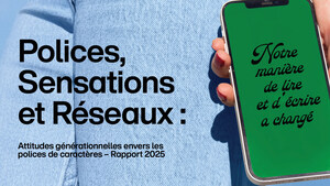 Générations et polices de caractères : une nouvelle étude de Monotype révèle un fossé générationnel dans les préférences typographiques sur les réseaux sociaux