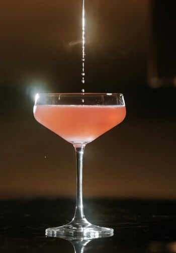 Blueberry Matcha Martini