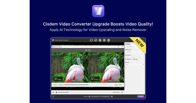 Cisdem Upgrades Video Converter with AI Enhancer: Turn Blurry Video into 4K Quality