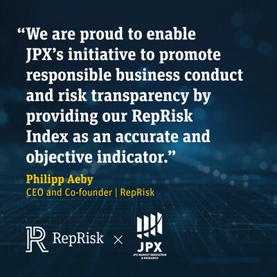 RepRisk's AI-powered data drives transparency across JPX-Nikkei Indices.