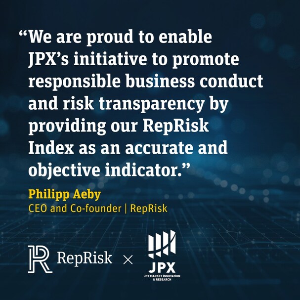 RepRisk's AI-powered data drives transparency across JPX-Nikkei Indices