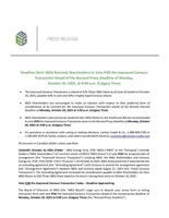 Deadline Alert: MEG Reminds Shareholders to Vote FOR the Improved Cenovus Transaction Ahead of the Revised Proxy Deadline of Monday, October 20, 2025, at 9:00 a.m. (Calgary Time)