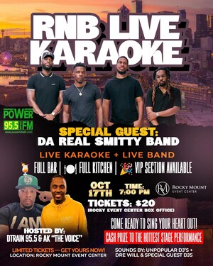 R&amp;B Live Karaoke with Da Smitty Band to Deliver the Ultimate Live Music Experience
