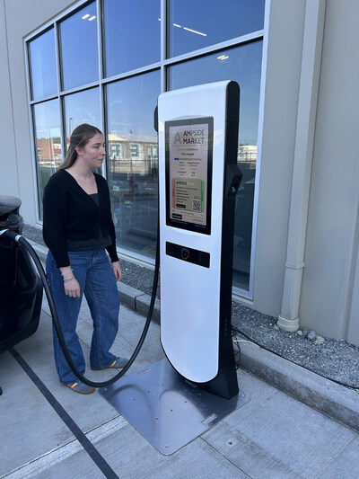 RetailEdge™ - the next-gen retail-based DC fast charging system from Electric Era featuring HaloAI.
