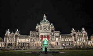 BC Association of Clinical Counsellors (BCACC) organises illumination of BC Legislative Assembly on World Mental Health Day