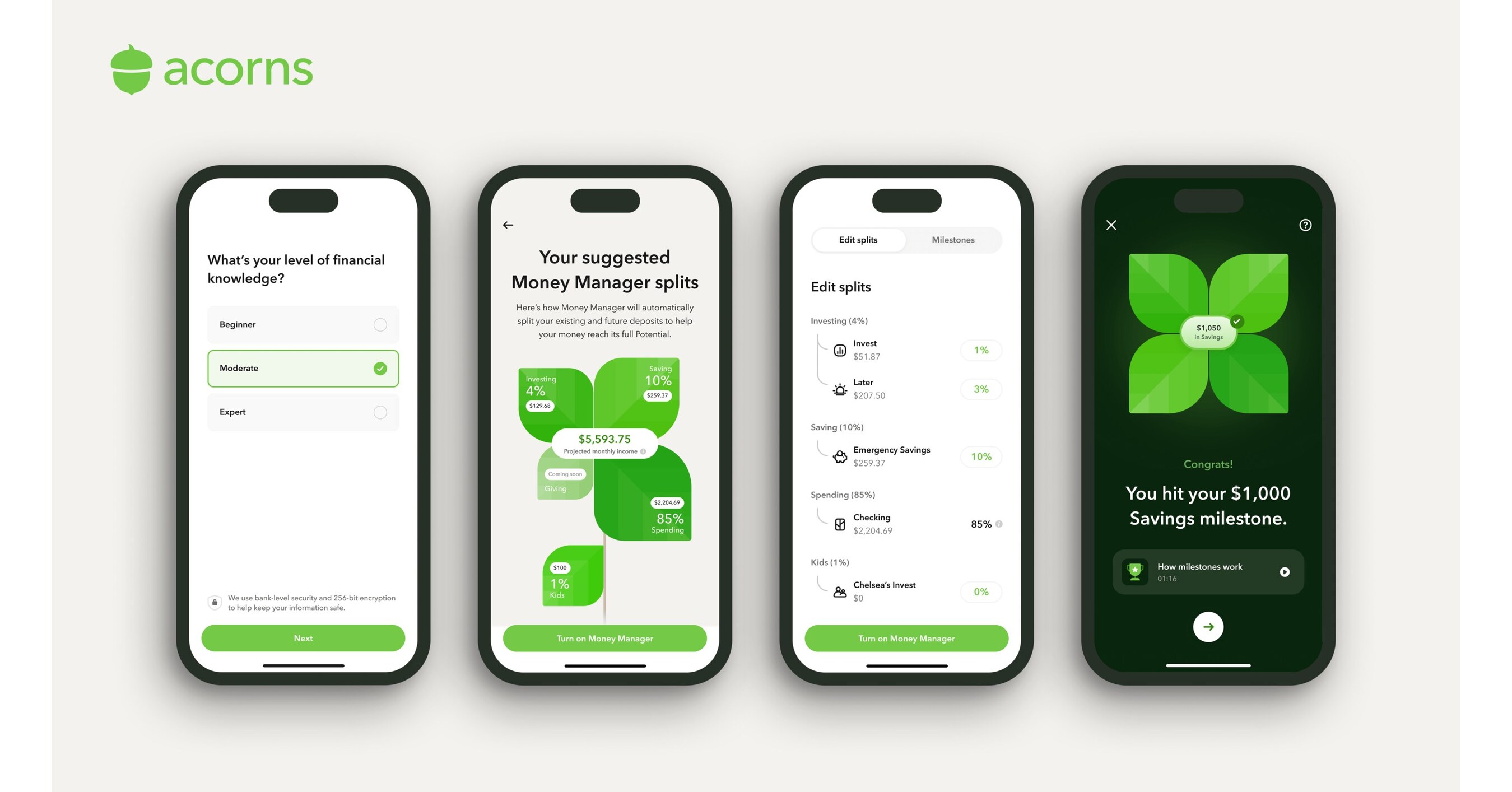 Acorns Launches Money Manager to Automate Financial Wellness