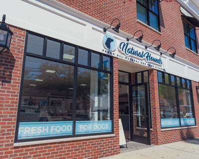 Natural Hounds storefront. The fresh, all-natural dog food brand is expanding nationwide through a new franchise program backed by Fransmart.
