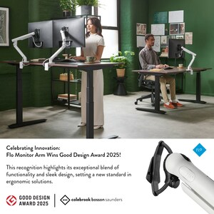 Colebrook Bosson Saunders' Flo Monitor Arm Wins Good Design Award 2025