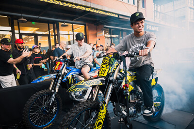 Monster Energy and Lando Norris Launch New Zero Sugar Flavor in US. Haiden Deegan and Lando Norris pictured.