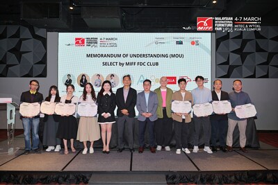 MOU Signing between manufacturers and designers during MIFF CONNECT - The Future of Furniture.