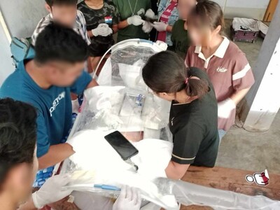 Surgery being performed by a frontline surgeon and team in East Burma Surgery being performed by a frontline surgeon and team in East Burma