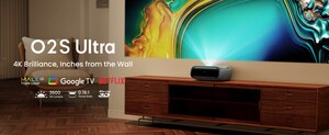 JMGO launches the O2S Ultra: the most advanced compact ultra-short throw tri-laser projector on the market