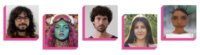 Image (left to right): Cadin Londono (photo: Mariana Chajon Oliveros), Eva Grant, Alex Gibson (photo: Jonah Bayley), Kahani Ploessl (photo: Zoe Mar), and Laura Caraballo. (CNW Group/EQ Bank)